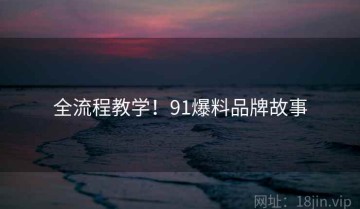 全流程教学！91爆料品牌故事