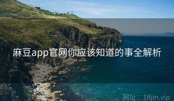 麻豆app官网你应该知道的事全解析
