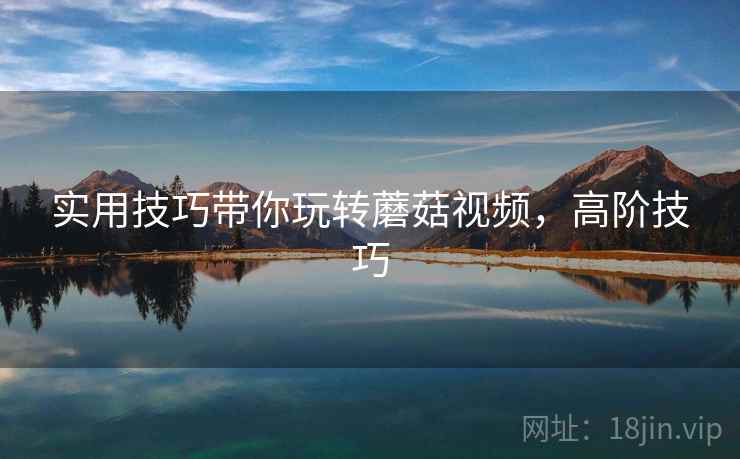 实用技巧带你玩转蘑菇视频，高阶技巧